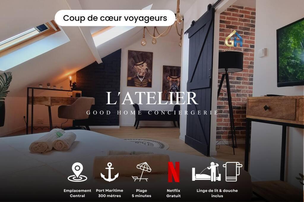Ferienwohnung L'Atelier - Au Pied Des Quais Dunkirk Exterior foto